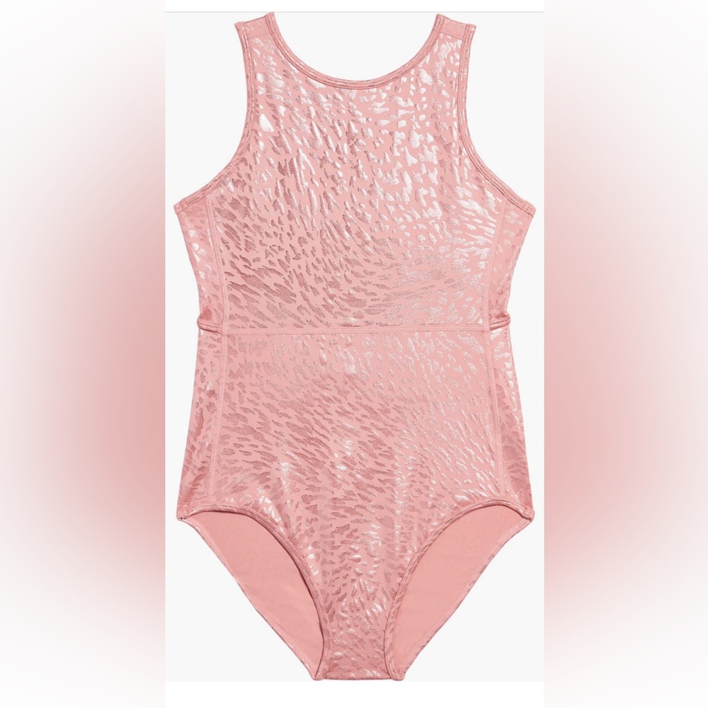 Zella cutout animal print leotard
